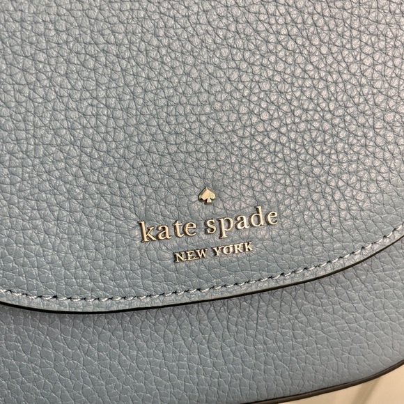 Kate Spade Leila Blue Mini Flap Crossbody Purse Bag - Picture 3 of 14